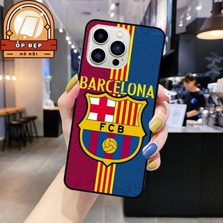 Ốp Điện Thoại Iphone 6 7 8 plus 11 12 pro max x xs xs max in hình FC Barcelona kính tráng gương