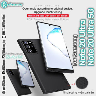 ỐP LƯNG Samsung Galaxy Note 20 - Note 20 Ultra 5G NILLKIN Super Frosted Shield Chính hãng - nhựa cứng vân sần