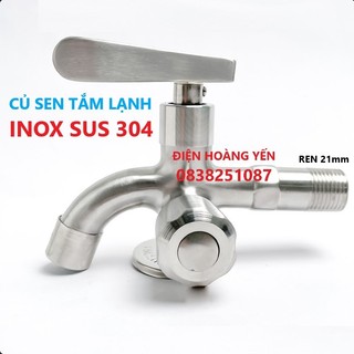 Vòi Sen Củ Sen Tắm Lạnh Inox SUS 304