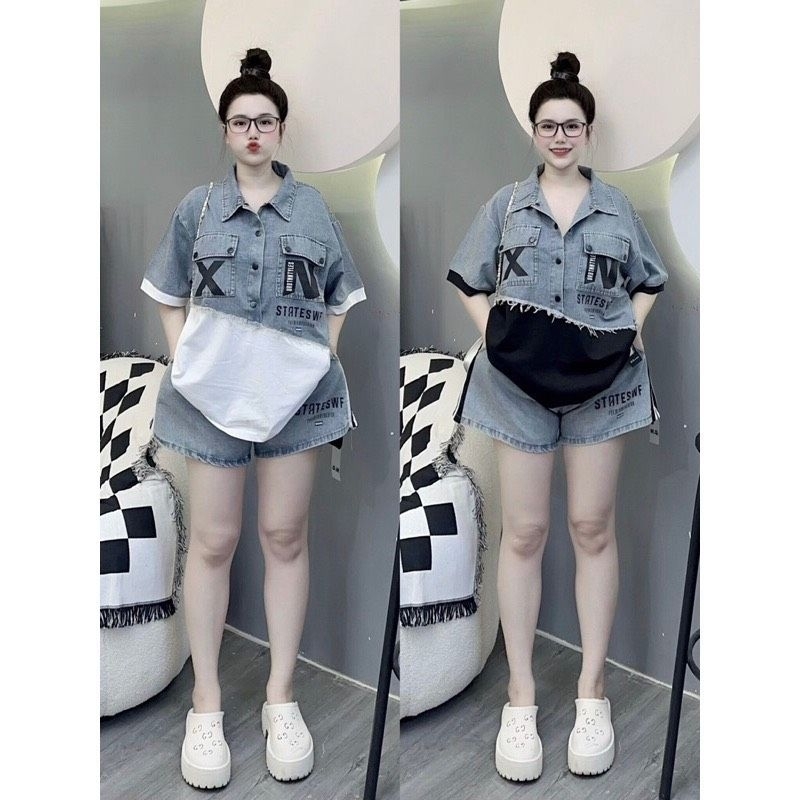 Sét Quần Đùi  Jean  Big Size (55kg đến 100kg)MS02