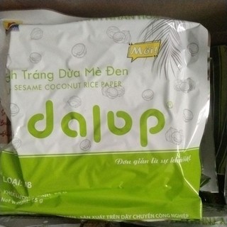 Bánh tráng nước dừa mè đen dalop thùng 10 gói