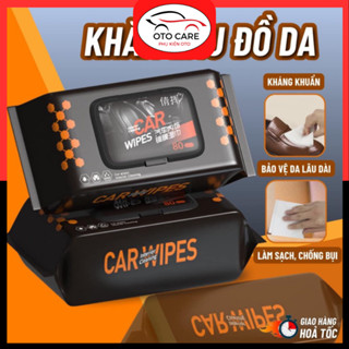 COMBO 2 Túi Khăn Ướt Vệ Sinh Làm Sạch, Lau Nội Thất Ô Tô, Dưỡng Bóng Xe Hơi, Vệ Sinh Túi Da, Giày Da, Áo Da OTCVN