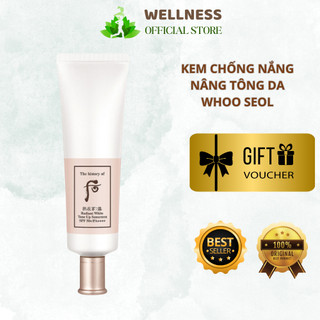 Kem chống nắng dưỡng trắng nâng tone whoo radiant white tone up sunsceen spf50+/ pa++++
