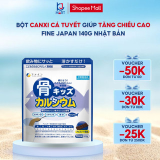 Bột Canxi cá tuyết giúp tăng chiều cao Fine Japan 140g Nhật Bản