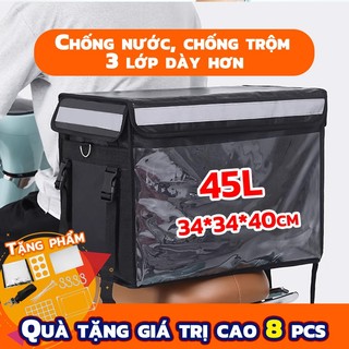 Túi giao hàng giữ nhiệt Hộp giao hàng giữ nhiệt 30L/45L túi giao hàng an toàn và hiệu quả,gấp gọn cất đi