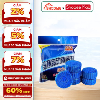 Túi 10 Viên Tẩy Bồn Cầu SHODWE Tẩy Trắng, Khử Mùi Và Diệt Khuẩn Bồn Cầu