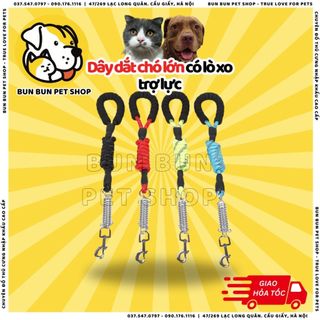 Dây dắt chó lớn có lò xo trợ lực