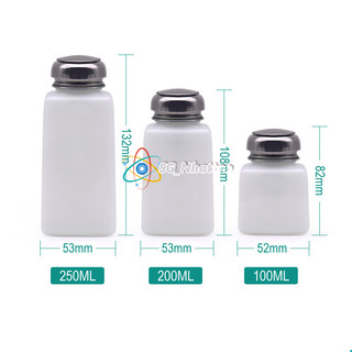 Chai Lọ Đựng Dung Dịch 100ml 200ml 250ml, lọ chứa dung dịch cồn công nghiệp chất lượng