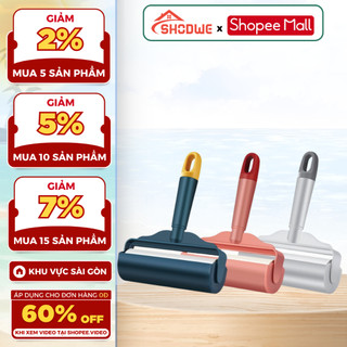 Dụng Cụ Lăn Bụi SHODWE Làm Sạch Quần Áo,Giường Dính Chặt, Lõi To Hơn Làm Sạch Nhanh Hơn