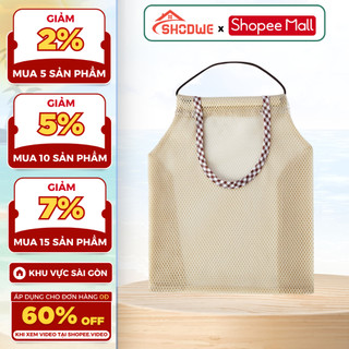 Túi Lưới Treo Tường SHODWE Đựng Tỏi, Hành, Gừng, Ớt - Giỏ Treo Đựng Rau, Củ, Quả Trong Nhà Bếp