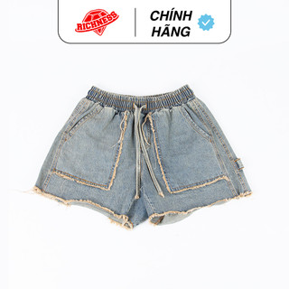 Quần Short Jean RICHNESS DENIM SHORT JEANS WASHED - BIGSIZE