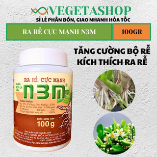 [ Hiệu Quả 100% ] Phân Bón NPK Ra Rễ Cực Mạnh N3M hủ 100gram -VEGETASHOP-  Phân Bón Rễ - Phân Bón NPK - Phân Bón Kích