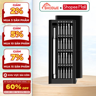 Bộ Tua Vít SHODWE 24 Đầu Đa Năng Mini Có Hộp Đựng Sửa Chữa Đồ Điện Tử Điện Thoại Đồng Hồ Máy Tính Siêu Tiện Lợi