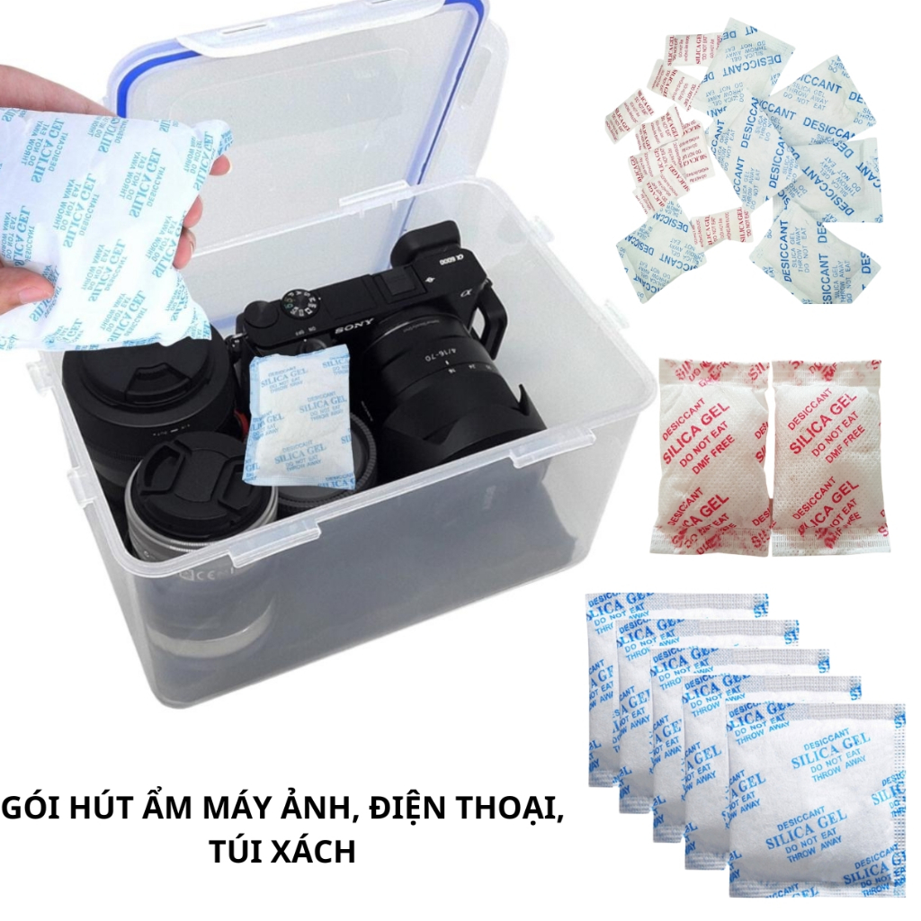 [Set 10 gói] Gói hút ẩm Silicagel