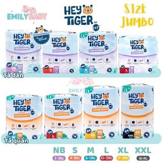 Tã bỉm dán và quần cho bé hey tiger size nb/s/m/l/xl/xxl