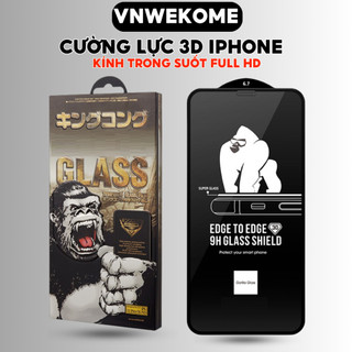 Cường lực iPhone VNWEKOME kính trong suốt dán màn hình iphone 8 xr xs max 11 12 13 14 15 pro max
