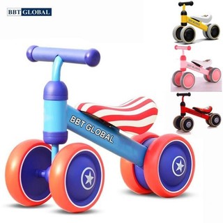 Xe chòi chân Mecerdes cho bé 1 tuổi BBT Global SW001, ô tô có nhạc, giữ thăng bằng an toàn, tải trọng 30kg