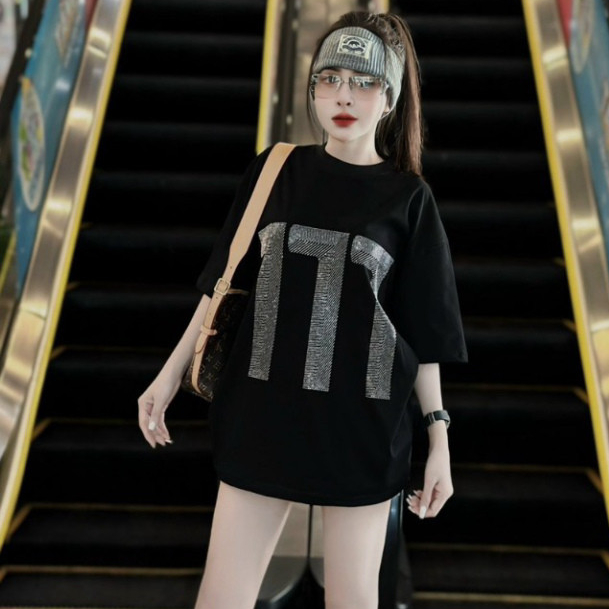 Áo Thun HADES 777 Đính Kim Tuyến Chất Cotton Thoáng Mát Form Rộng Unisex - Áo Phông 777 Đính Kim Tuy