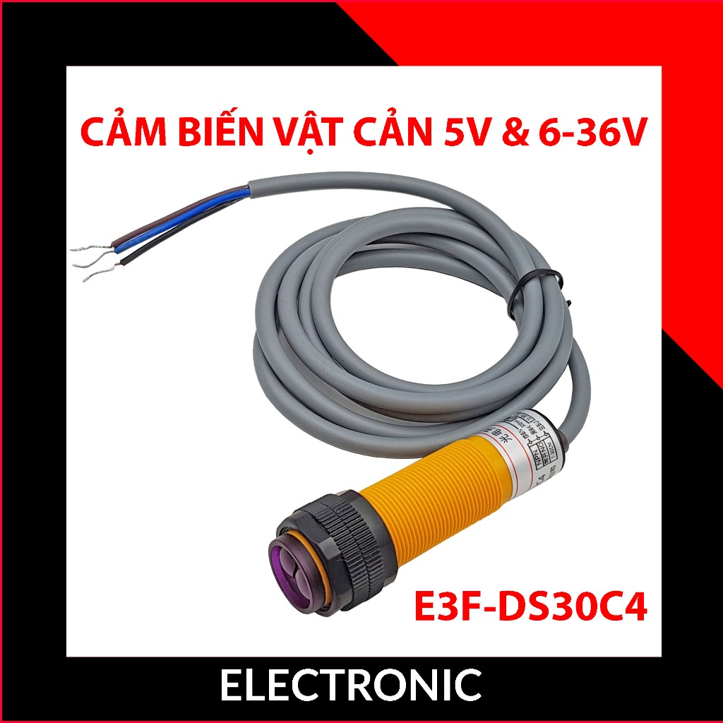 Cảm biến vật cản hồng ngoại E3F-DS30C4 NPN 6-36V - Cảm biến quang - E18-D80NK