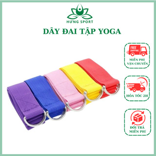 Dây Đai Tập Yoga Sợi Cotton, Dây Kéo Tập Yoga - YOGA QG, Hỗ Trợ Kéo Giãn Chân Tay, Uốn Người Tập Yoga