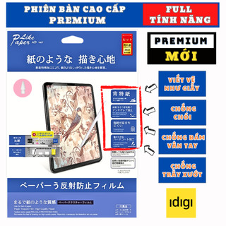 [PREMIUM] Miếng dán Paperlike cho Ipad Chống Vân tay chống chói ánh sáng xanh.. Viết, Vẽ như giấy thật