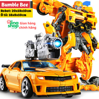 Robot biến hình ôtô Transformer cao 20cm mẫu Bumble Bee giúp trẻ sáng tạo tư duy