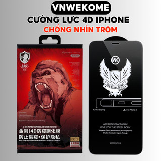 Kính cường lực iPhone chống nhìn trộm VNWEKOME dán màn hình cho iphone xr xs 11 12 13 14 15 pro max