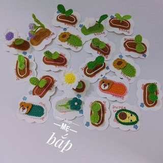 ( Ảnh Thật )Kẹp tóc len milk cotton handmade cute cho mẹ và bé , kẹp tóc cho bé