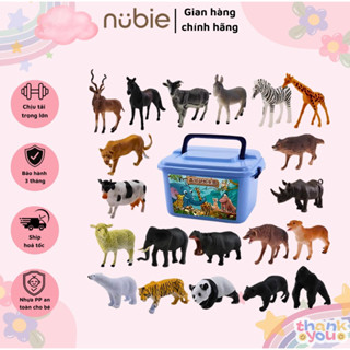  Đồ Chơi Thế Giới Động Vật 58 Chi Tiết Kèm Thùng Đựng Tiện Lợi Mô Hình Con Vật Cho Bé 