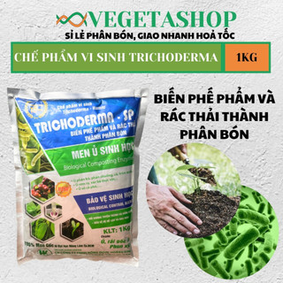 [ Tốt ] Men vi sinh nấm TRICHODERMA dùng ủ phân và xử lý đất gói 1kg