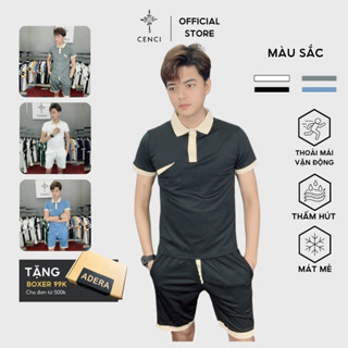 Bộ đồ nam thể thao polo cộc tay CENCI, bộ quần áo mùa hè nam chất liệu Coolmate, thoải mái vận động BD0809
