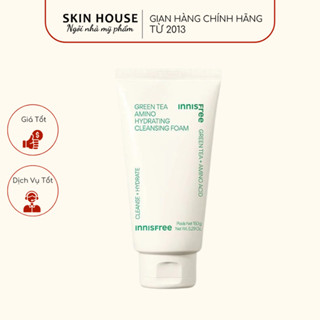 Sữa Rửa Mặt Innisfree Green Tea Foam Cleanser Làm Sạch Sâu & Ngăn Ngừa Mụn 150ml