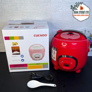 Nồi nấu cơm điện cuckoo dung tích 1.2l nhiều màu nhỏ gọn, nồi cơm mini lòng dày kèm muôi múc cơm