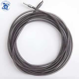 [🎆 Free shipping] Dây thông tắc cống, thông bồn cầu lò xo INOX siêu bền từ 10m lắp cùng máy  5m, 8m, 10m,15m