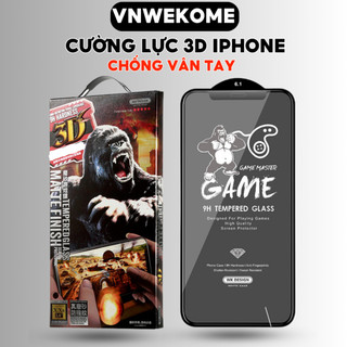 Kính cường lực iPhone chống vân tay VNWEKOME dán màn hình Iphone 8P xr xs max 11 12 13 14 15 Pro Max