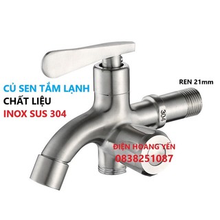 Vòi Sen Tắm Nước Lạnh - Củ Sen Lạnh Inox 304