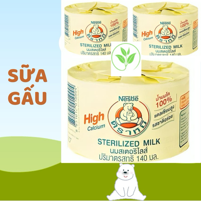Lốc 12 hộp Sữa Gấu 140ml - Sữa gấu - Sữa gấu Nestle - cafe sữa gấu - cacao sữa gấu