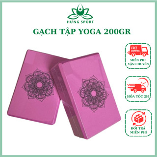 2 Viên Gạch Yoga in hoa văn hoa Madala dùng trên thảm tập yoga độ cứng đảm bảo tập hiểu quả