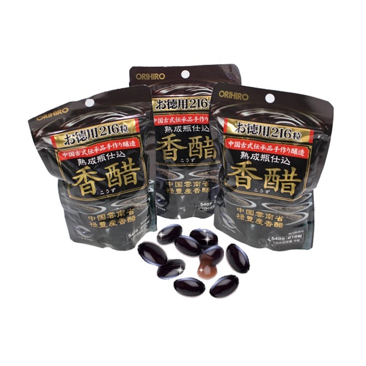 Viên uống giấm đen hỗ trợ giảm cân Orihiro 216 viên