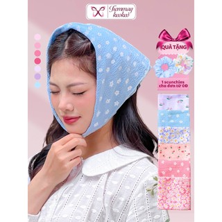 Khăn trùm đầu bandana đi biển du lịch băng đô cài tóc phụ kiện tóc khăn turban vuông đội đầu picnic