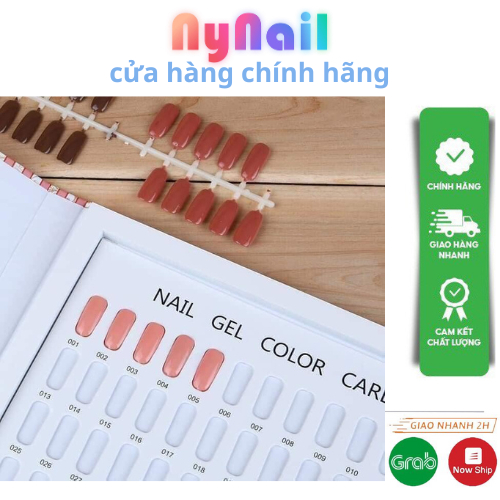 Sổ trưng bày mẫu móng, trưng bàysơn màu 120 móng