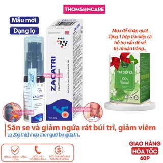 Kem bôi trĩ Zacatri - Lọ 20g mẫu mới, giúp làm mềm và săn se búi trĩ, giảm đau rát, nóng ngứa, giữ ẩm cho da Thomsoncare