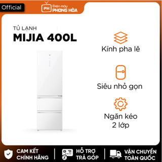 Tủ lạnh kính pha lê Super Slim Xiaomi Mijia 400L-ngăn làm lạnh riêng biệt