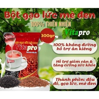 BỘT GẠO LỨC MÈ ĐEN VITAPRO ( KHÔNG ĐƯỜNG ) - 300GR