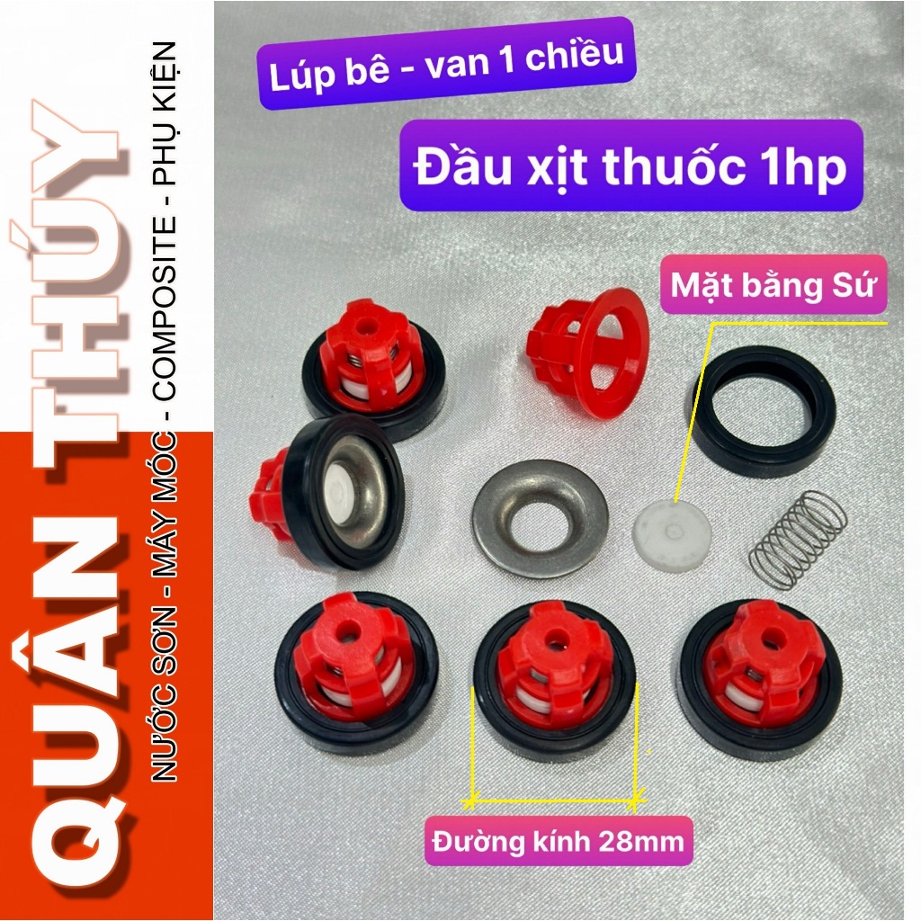 Lúp bê - van 1 chiều LOẠI TỐT - lúp bê đầu phun áp lực, đầu xịt thuốc, đầu rửa xe 1Hp - đường kính 2