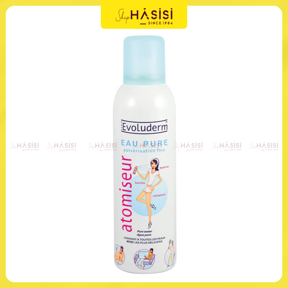 Xịt Khoáng EVOLUDERM - Atomiseur Eau Pure 150ml