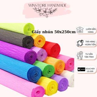  Giấy Nhún Cuộn 50x250cm Làm Hoa Trang Trí Handmade Winstorehandmade-WSGN059 