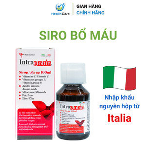 Siro Bổ Máu Intraglobin 100ml - Tăng Cường Sắt, Vitamin & Khoáng Chất Từ Italia
