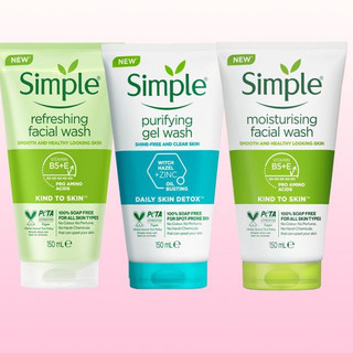 Sữa rửa mặt simple giúp da sạch thoáng 150ml