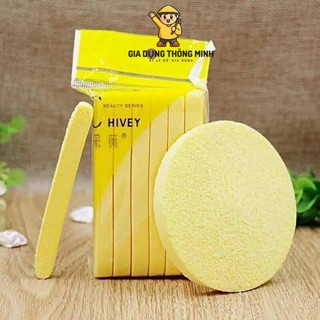 Bông nở rửa mặt bọt biển gói 12 miếng